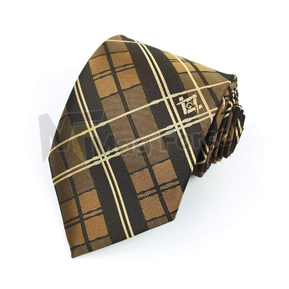 Custom Compos Logo Design Casual Masonic Tie Silk Royal Blue Men Necktie For Sale