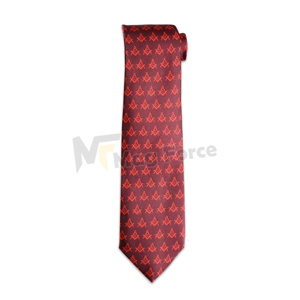 Custom Compos Logo Design Casual Masonic Tie Silk Royal Blue Men Necktie For Sale