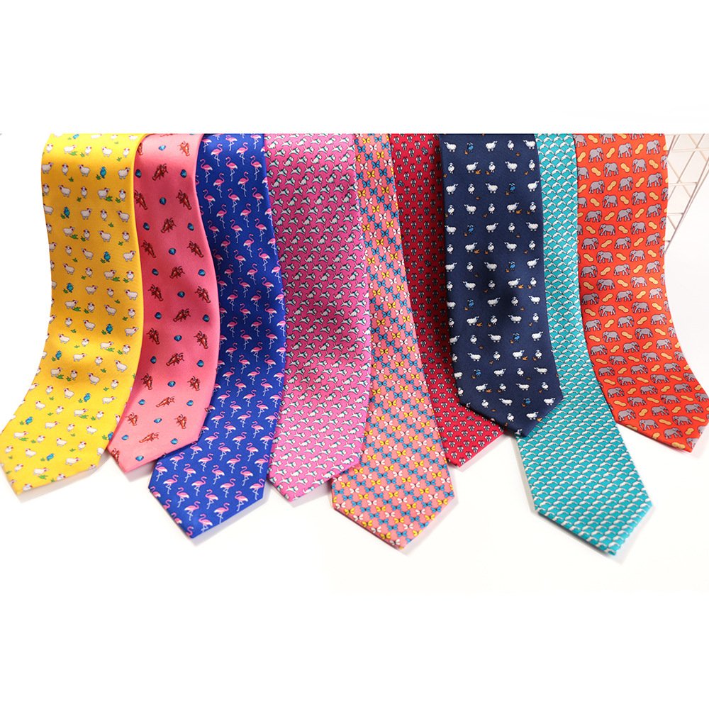 2024 new printed jacquard silk tie tieanimal tie men's business casual formal tie