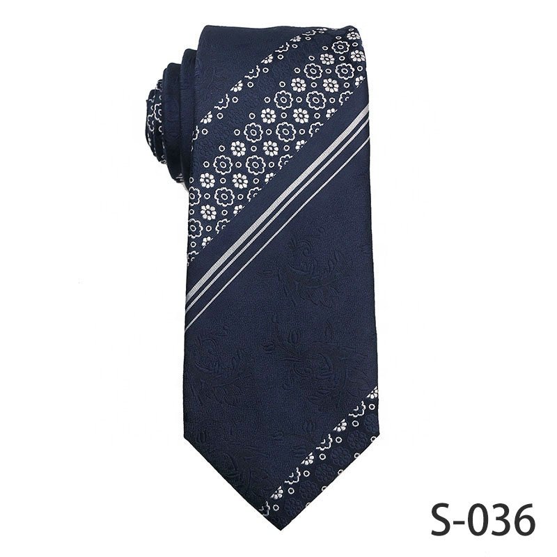 Custom Navy Blue And Gray Micro Fibre Men's Luxury Ties 100% Polyester Ties For Men Business Men Tie Shirts