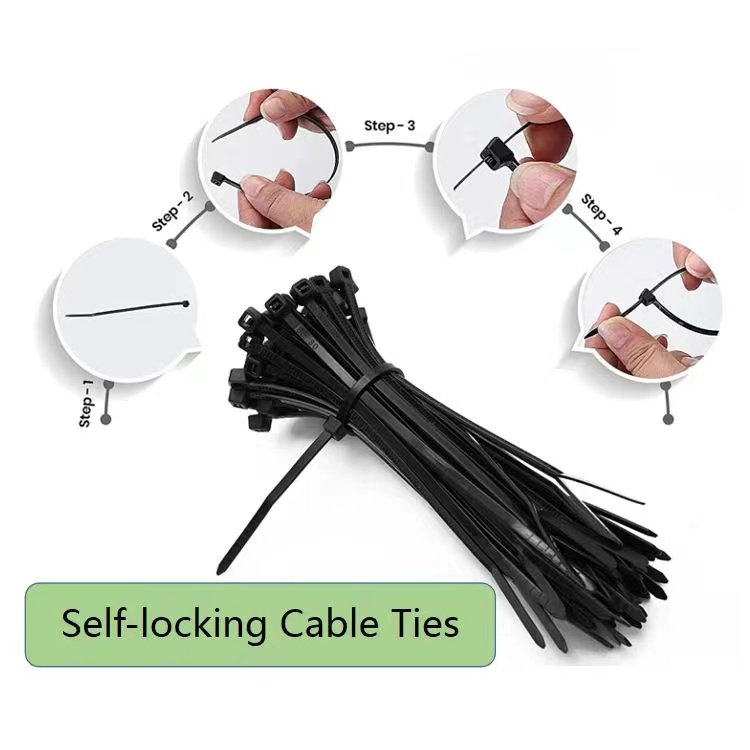 High Quality Multi Colors Self Locking Flexible Nylon 66 Cable Tie China Factory PVC Cable Tie