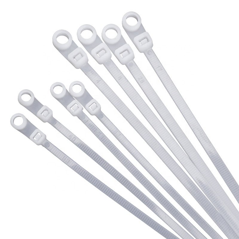 12 Inch Mounting Cable Tie Pack of 100 Black 300*7.6mm 120lbs Mountable Cable Ties