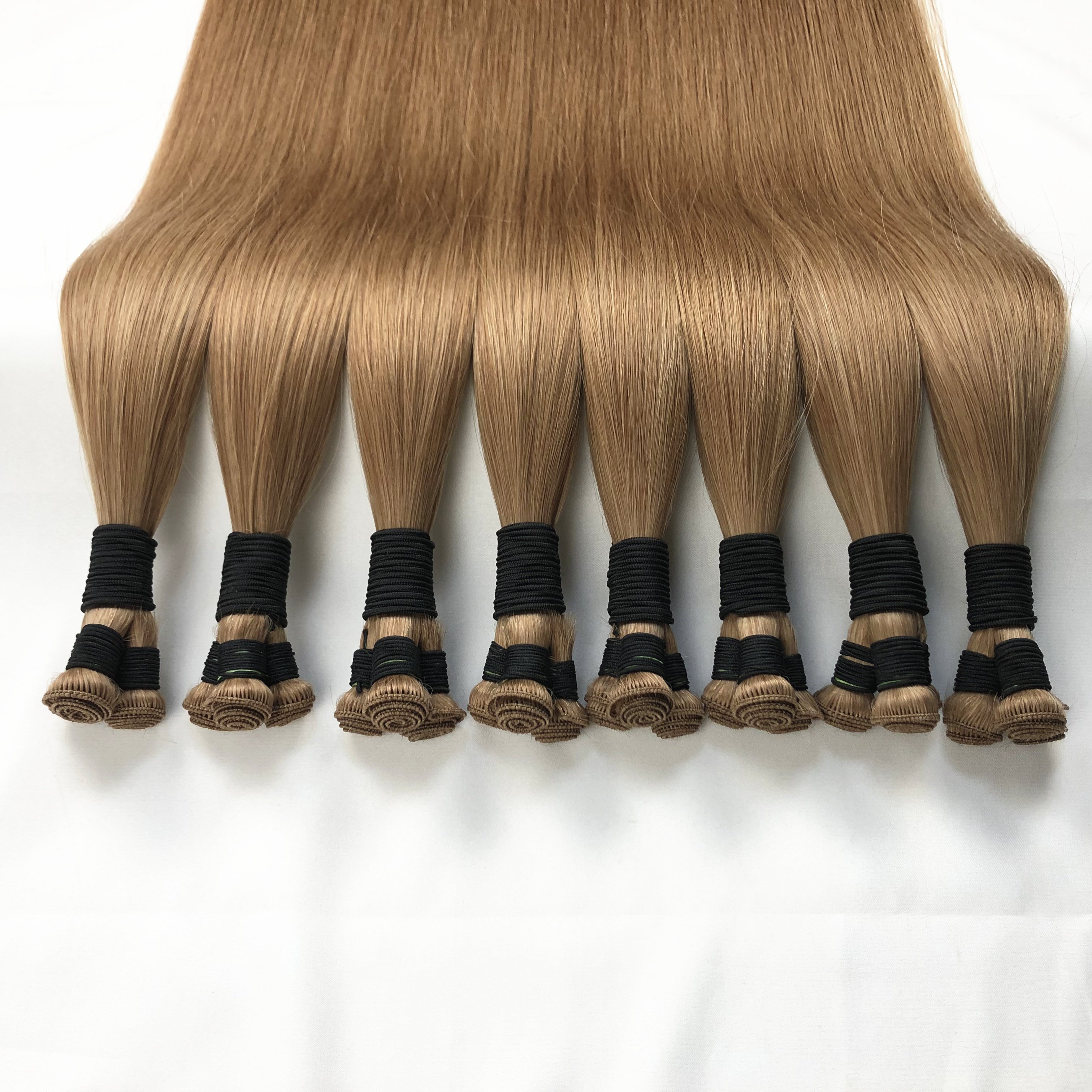 2024 ruikang 100%Human Hair Hand tied weft Rope DIY hand knitting