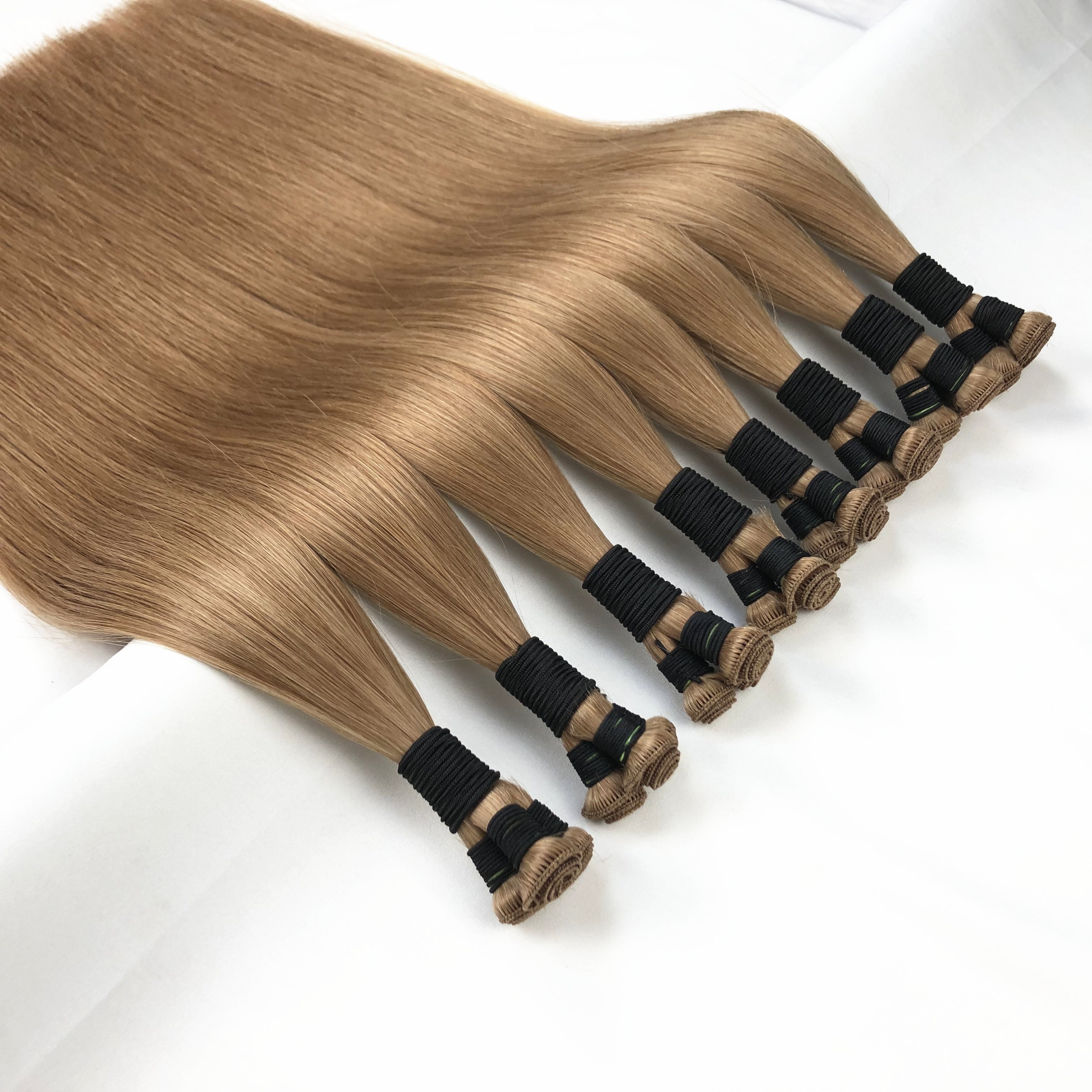 2024 ruikang 100%Human Hair Hand tied weft Rope DIY hand knitting