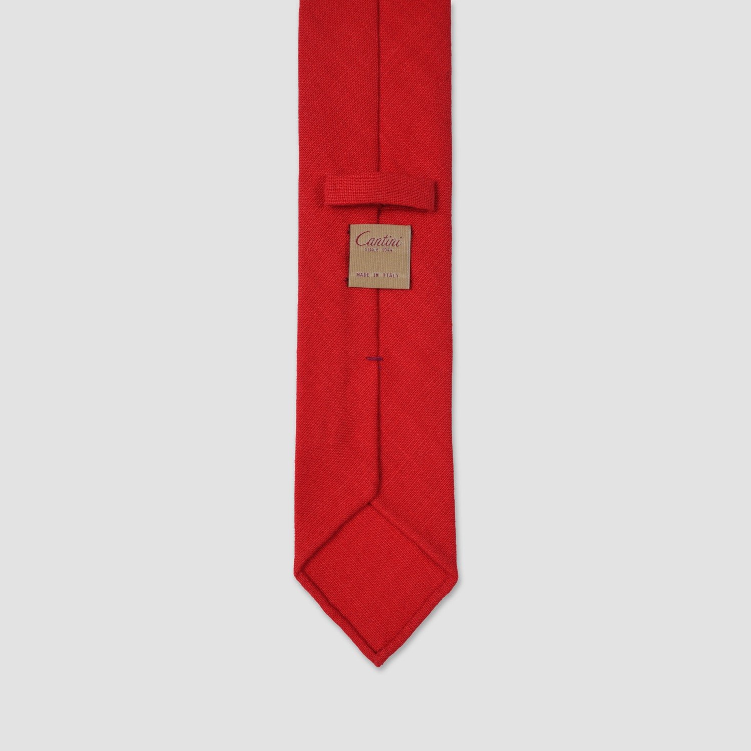 Eternal Red Linen Tie from Italy - 150cm of Refined Elegance Unlined - Perfect for Day-to-Evening Transitions
