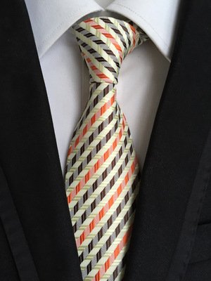 Wholesale Ties024 stock supply 8cm polyester fashion striped men's tie, business tie
