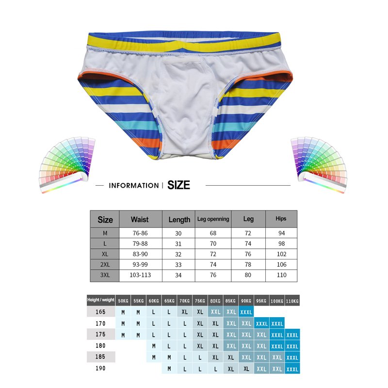 Wellgold Factory OEM Wholesale Custom Logo Fast Dry Printing Swimwear Men Printed Bikini Private Label Mens Swim Brief