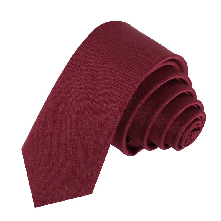 Manufacturers New Brand Solid Woven Polyester Necktie For Men Colorful Solid Custom Import Polyester Tie