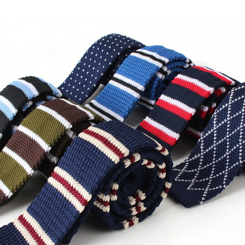 Wholesale Men's Skinny Silk Knit Tie