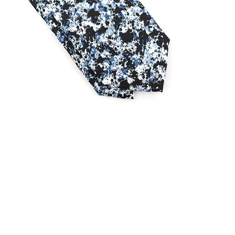 China Supplier Wholesale Custom Necktie Slim Skinny Novelty Abstract Print Men Quality Microfiber Polyester Business Ties