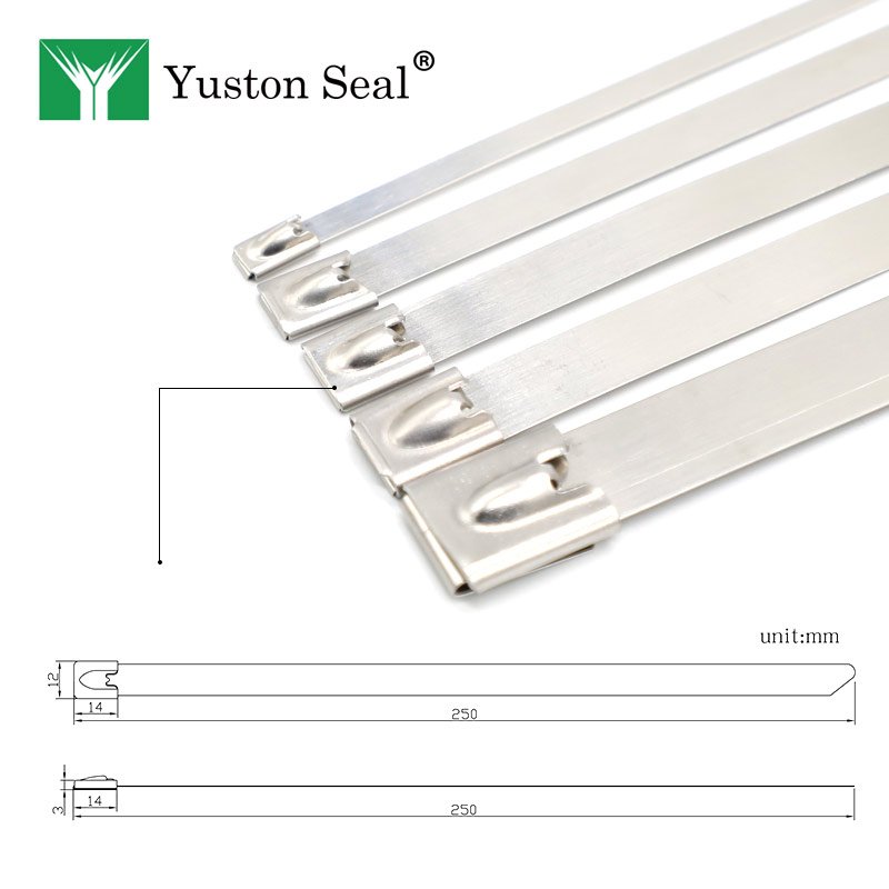 YTST002 Tamper Proof Hot Selling Stainless Steel Cable tie With Logo