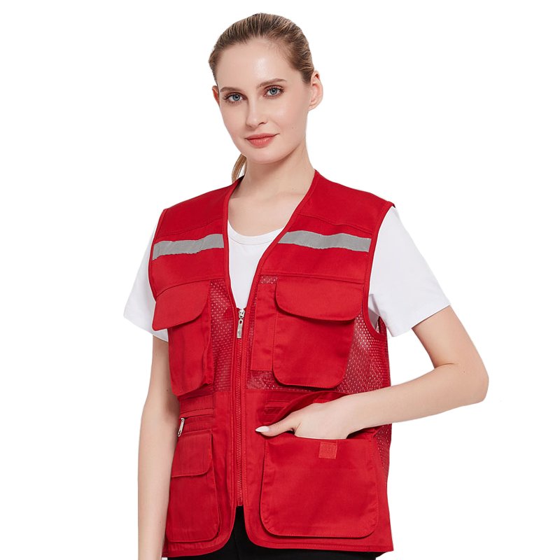 Utility Multi Pocket Vest Custom Logo Fisherman Men's Vests Waistcoats For Fishing Climbing Journalist Camping Work Vest
