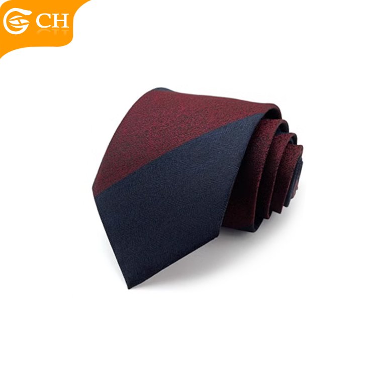 Good Quality Manufacturers Designer Cheap Import Striped Neckties For Men Elegant Woven Polyester Custom Tie Tie