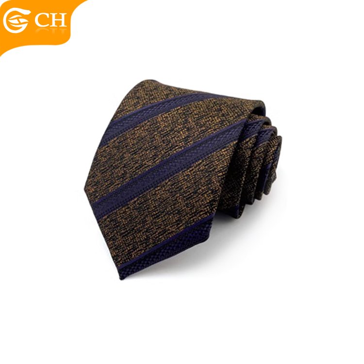 Good Quality Manufacturers Designer Cheap Import Striped Neckties For Men Elegant Woven Polyester Custom Tie Tie