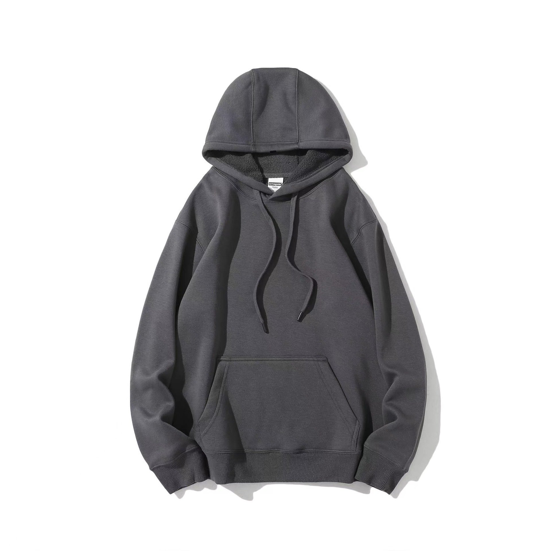 American Street Blank Hoodie Men Women Autumn and Winter Loose Oversized Hoodies&Sweatshirt Jacket Warm Cotton y2k Style Hoodie