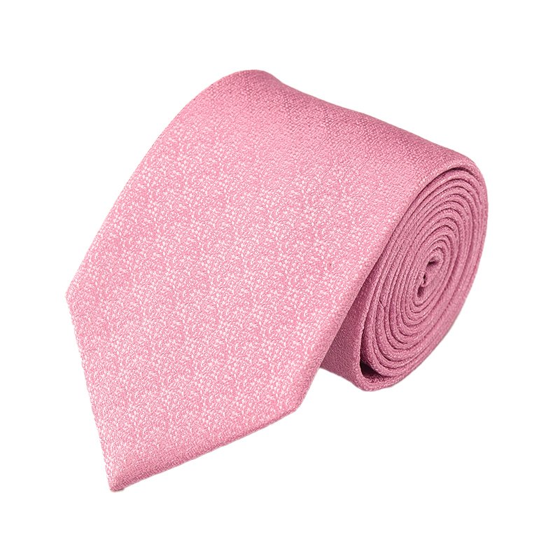 Italian Custom Made Plain Jacquard Orange Handmade Silk Ties For Men