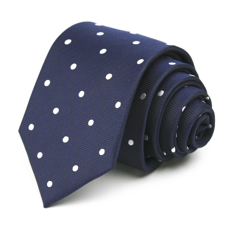 Wholesale Men 8CM Width Pink Gray Blue Green Dot Neckties For Men Personalized Polk Dot Men's Business Ties