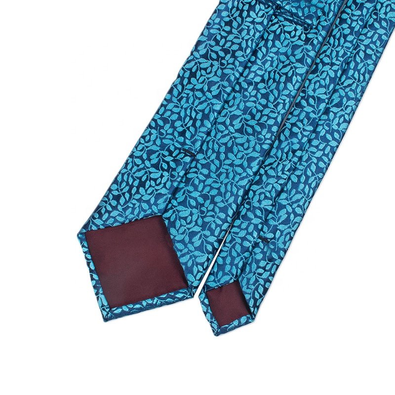 Mens Flower Neck Ties Blue Handmade Silk Personality Tie Flower Fancy Necktie For Sale