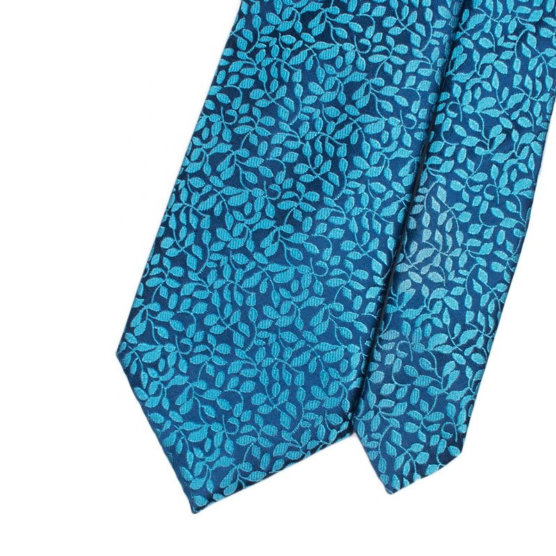 Mens Flower Neck Ties Blue Handmade Silk Personality Tie Flower Fancy Necktie For Sale