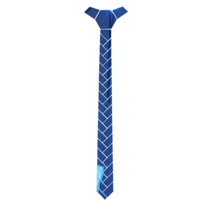 OEM/ODM Top Seller Products Handmade Factory Customized Logo Men Hexagon Polymer Mirror Neckwear Acrylic Tie