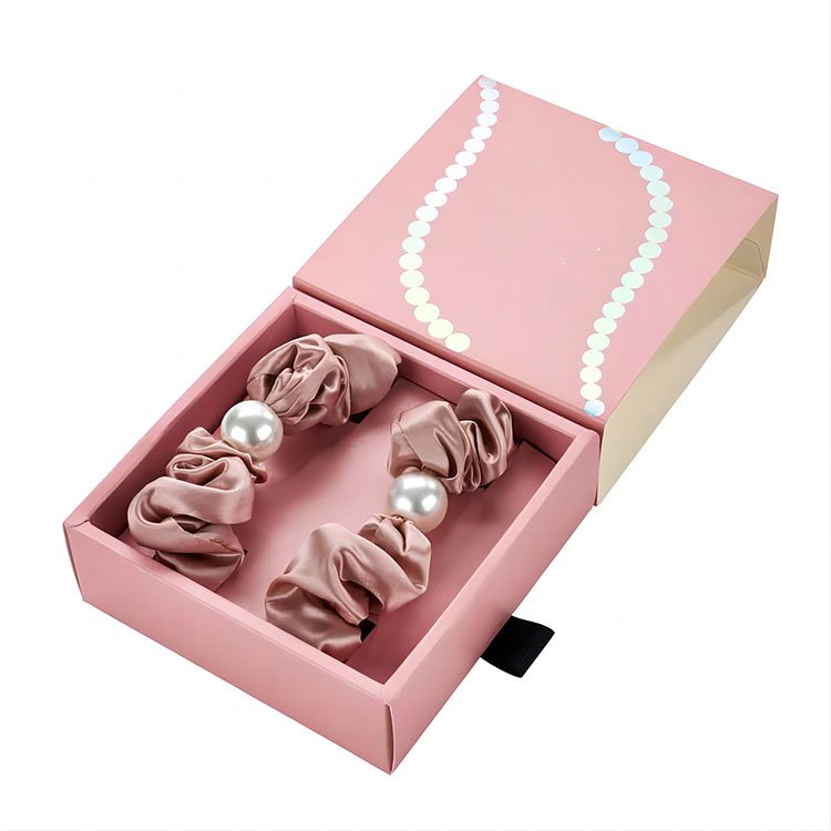 2024 new arrival wholesale Christmas satin silk hair scrunchies tie custom silk scrunchie with box