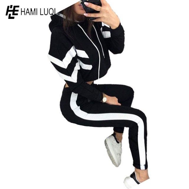 wholesale custom Women's Two Piece Tracksuit Pullover Sweatshirt Jogger Pants Sweatsuit Workout Set Jogging Suits