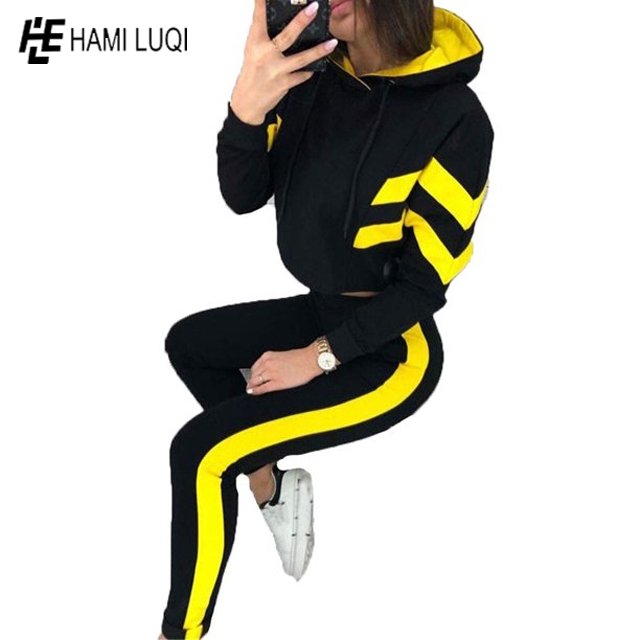 wholesale custom Women's Two Piece Tracksuit Pullover Sweatshirt Jogger Pants Sweatsuit Workout Set Jogging Suits