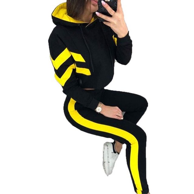wholesale custom Women's Two Piece Tracksuit Pullover Sweatshirt Jogger Pants Sweatsuit Workout Set Jogging Suits