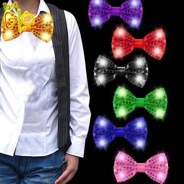 Party Favor Flashing New LED Bow Tie