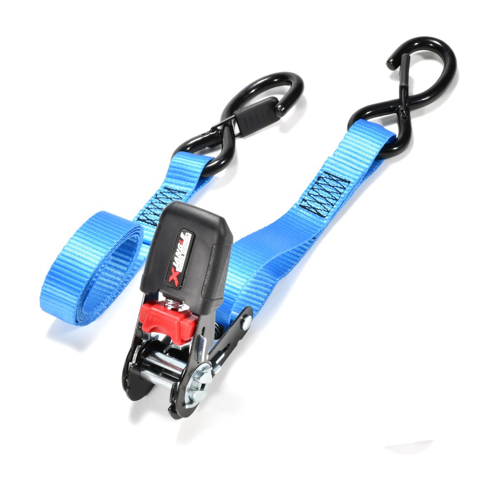 Custom Logo 1 Inch Rubber Handle Zinc Ratchet Straps Tie Down Tensioner Lashing Strap