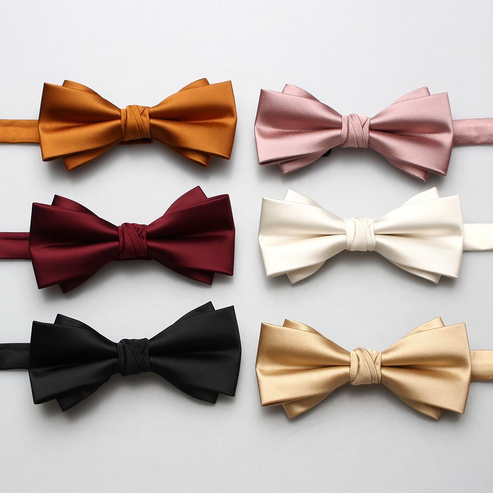 Black Satin Bow Tie Custom Bow Ties