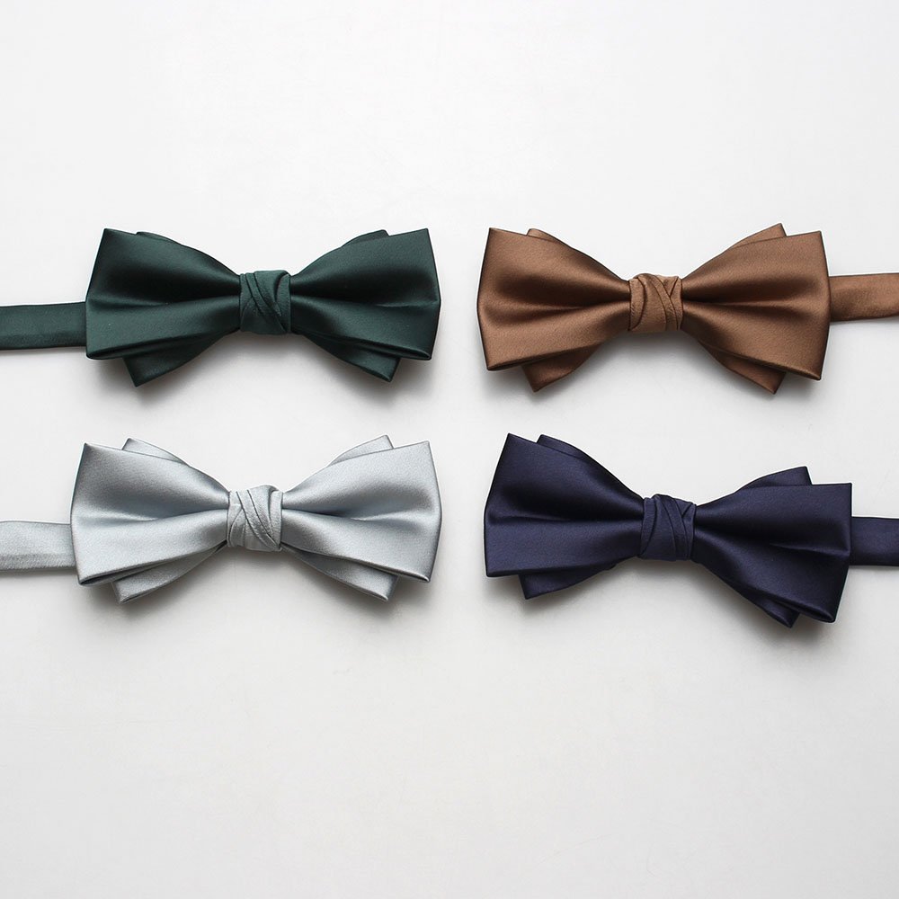 Black Satin Bow Tie Custom Bow Ties