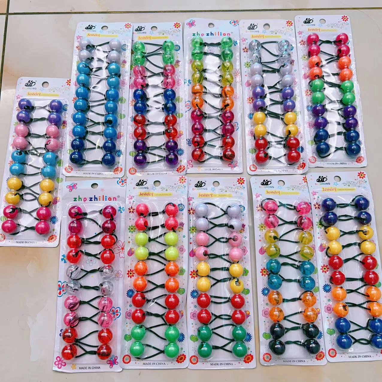 MYLULU 2024 black girl styling accessories little girl silk ponytail tie hair balls for girls hair bobbles kids big hair bead