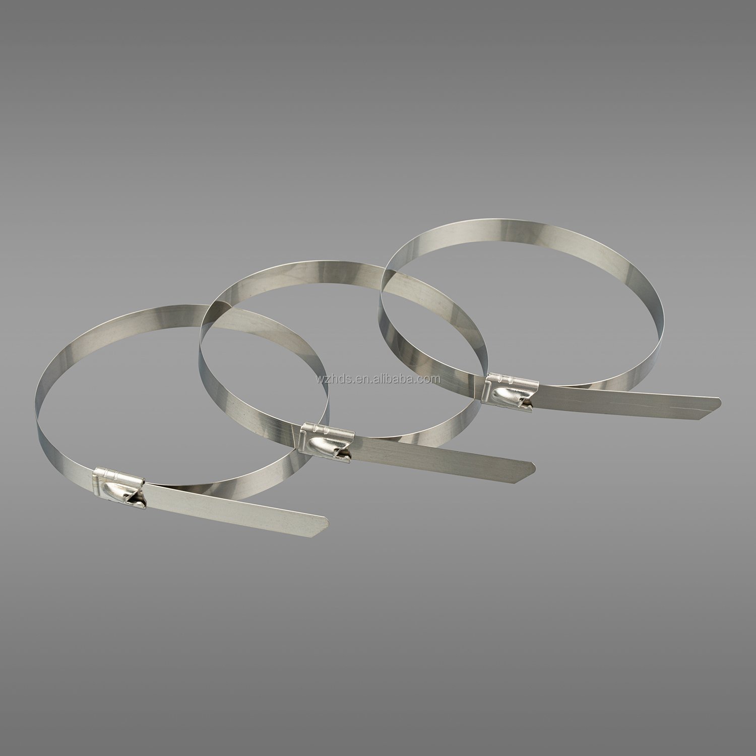 HDS UL stainless steel cable ties high wire ties quality 4.6*300mm SS304/316 stainless steel zip ties