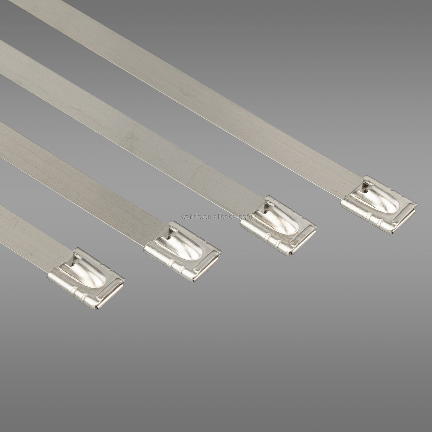 HDS UL stainless steel cable ties high wire ties quality 4.6*300mm SS304/316 stainless steel zip ties