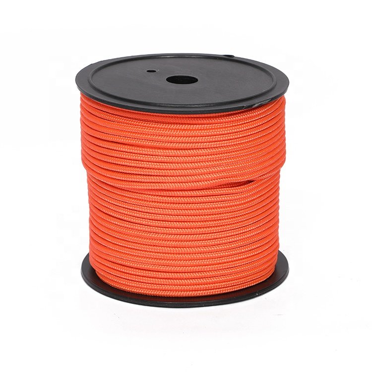 High Tensile 32 grid polyester woven 4mm djembe rope can be customized in various colors and sizes