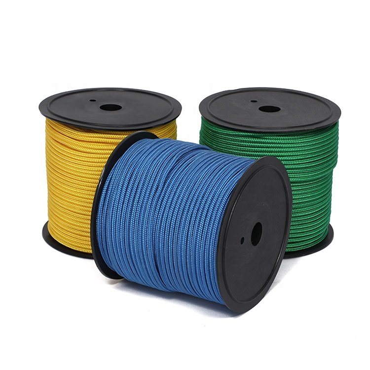 High Tensile 32 grid polyester woven 4mm djembe rope can be customized in various colors and sizes