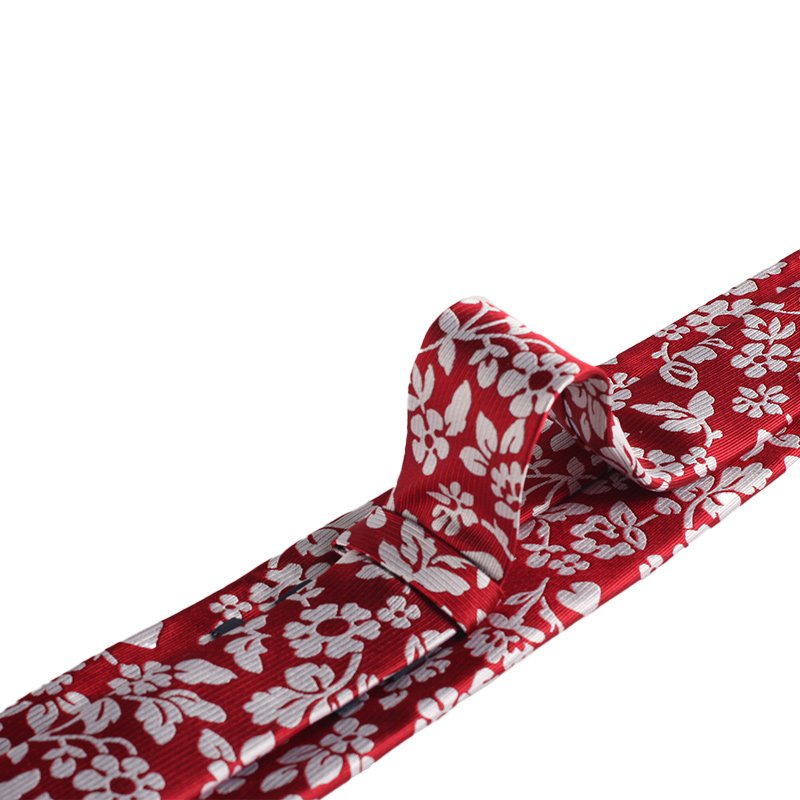 2024 Latest Design Low Price Pure Silk Neck Tie High Quality Classic Luxury Red Custom Necktie For Business Men