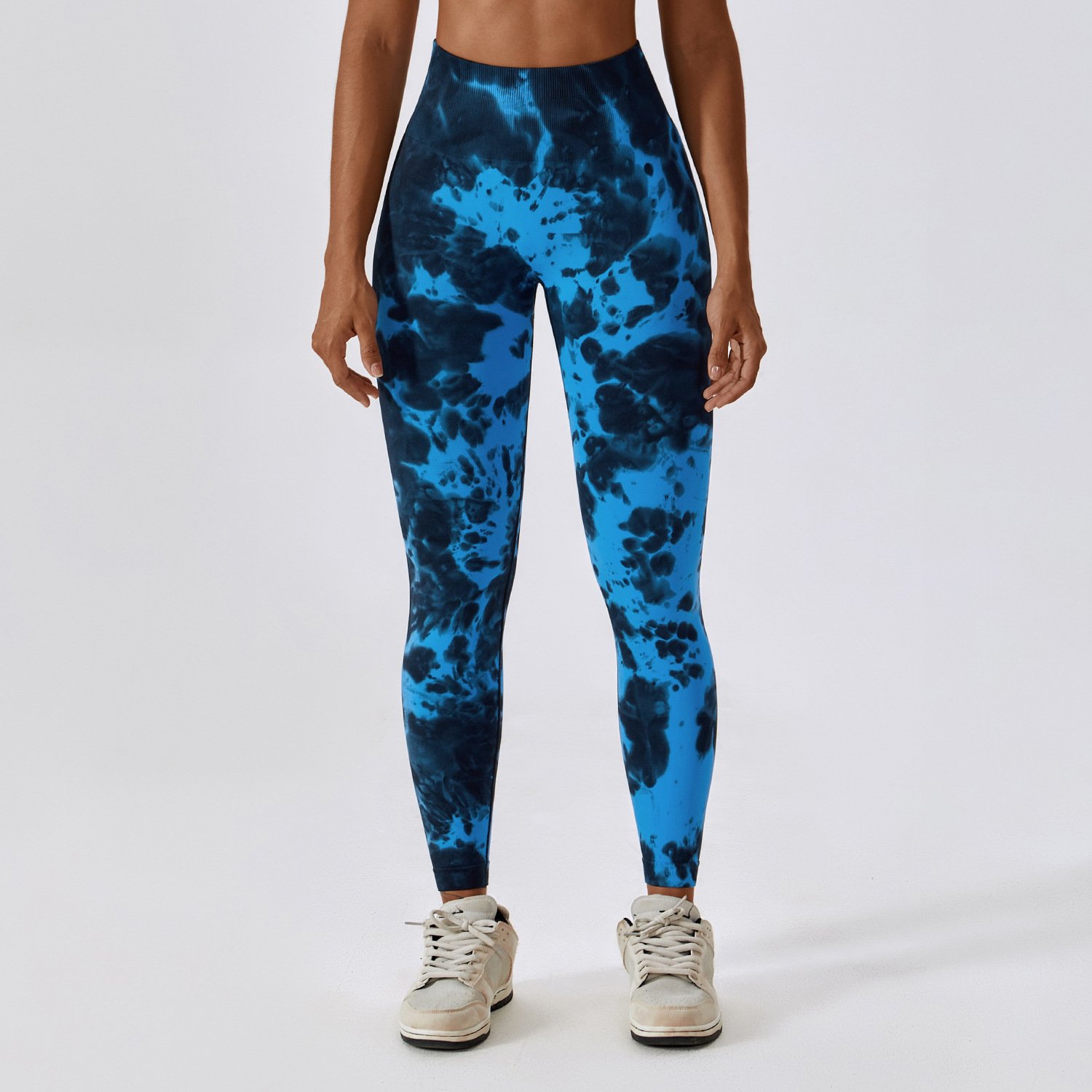 2023 Hot Sale Woman Scrunch Butt Custom Yoga Pants Push Up Sportswear Fitness Tight Workout Marble Tie Dye Leggings