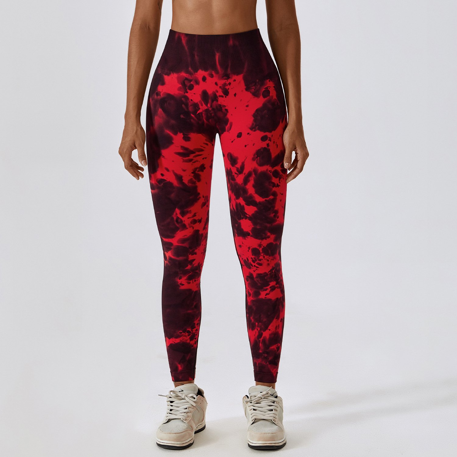 2023 Hot Sale Woman Scrunch Butt Custom Yoga Pants Push Up Sportswear Fitness Tight Workout Marble Tie Dye Leggings