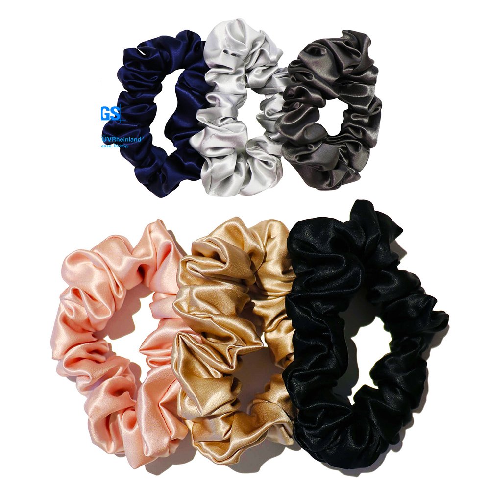 Factory Bulk Silk Hair Scrunchies Hair Curler Ties