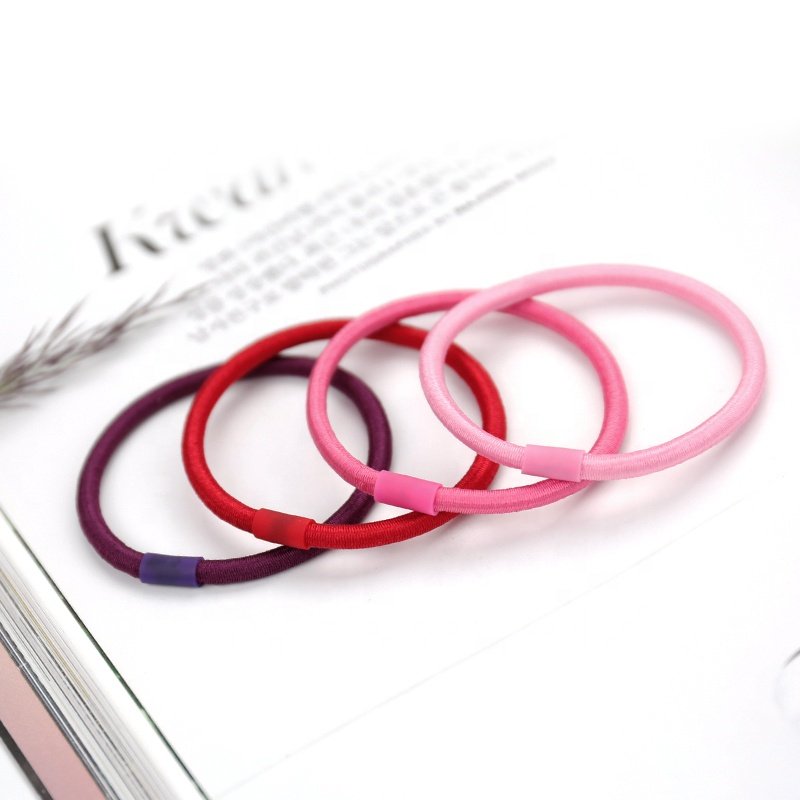 2023 KKNEKKI Korean Simple Fur Velvet Winter Hair Ring Tie Ponytail Holder For Women