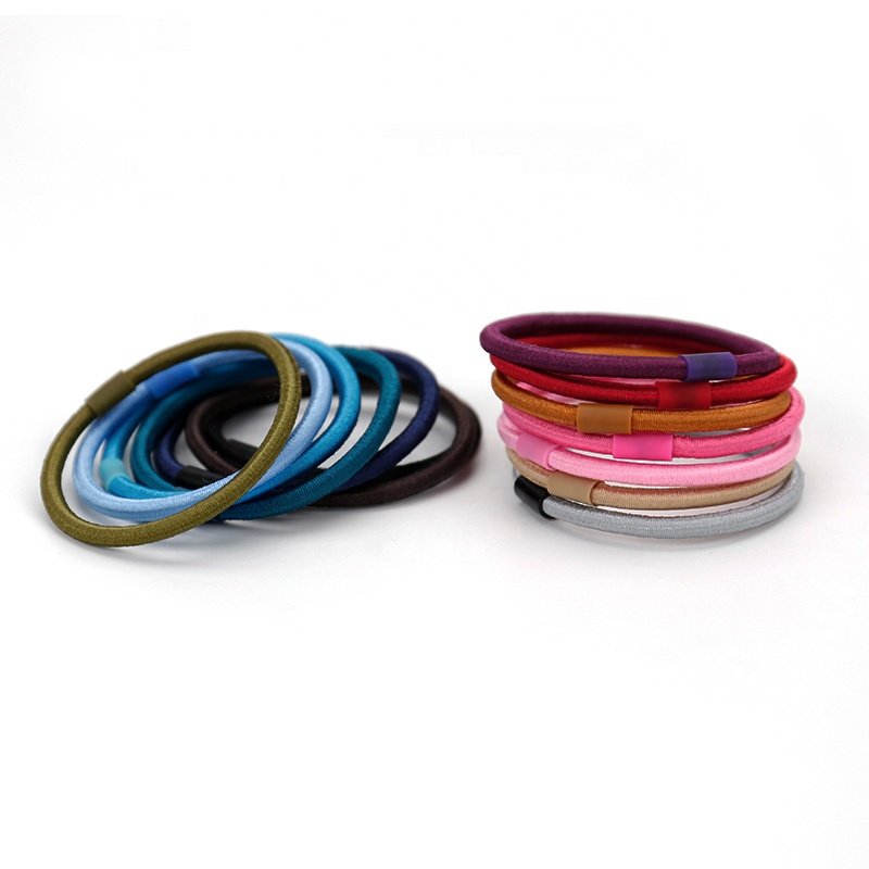 2023 KKNEKKI Korean Simple Fur Velvet Winter Hair Ring Tie Ponytail Holder For Women