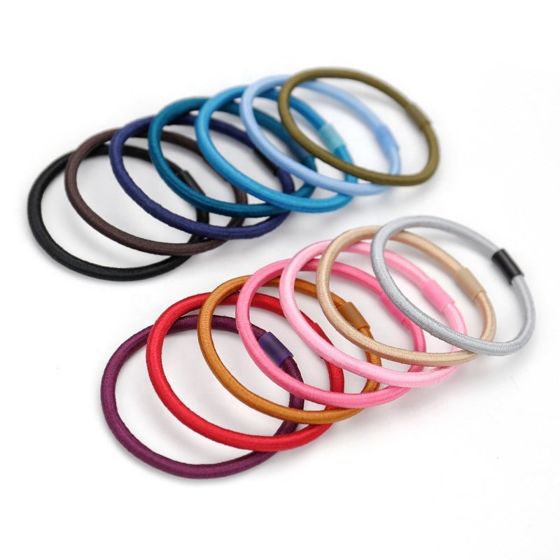 2023 KKNEKKI Korean Simple Fur Velvet Winter Hair Ring Tie Ponytail Holder For Women