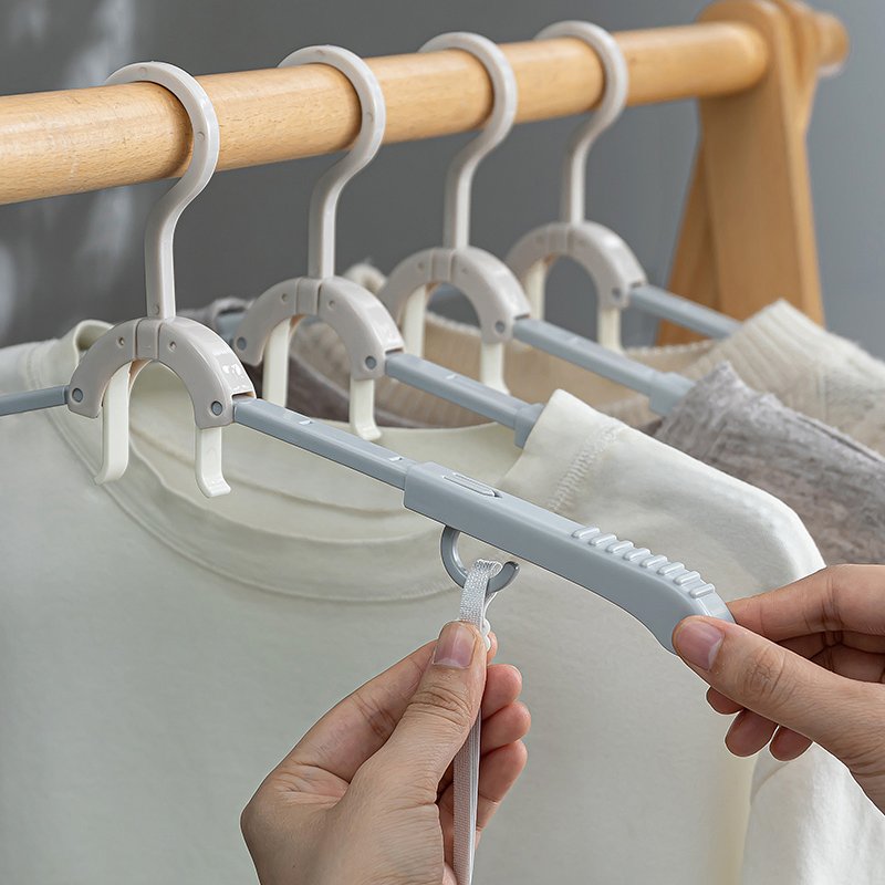Portable Lightweight Foldable Clothes Drying Rack Collapsible Dorm Hanger with PP Material for Wardrobe and Travel Accessory