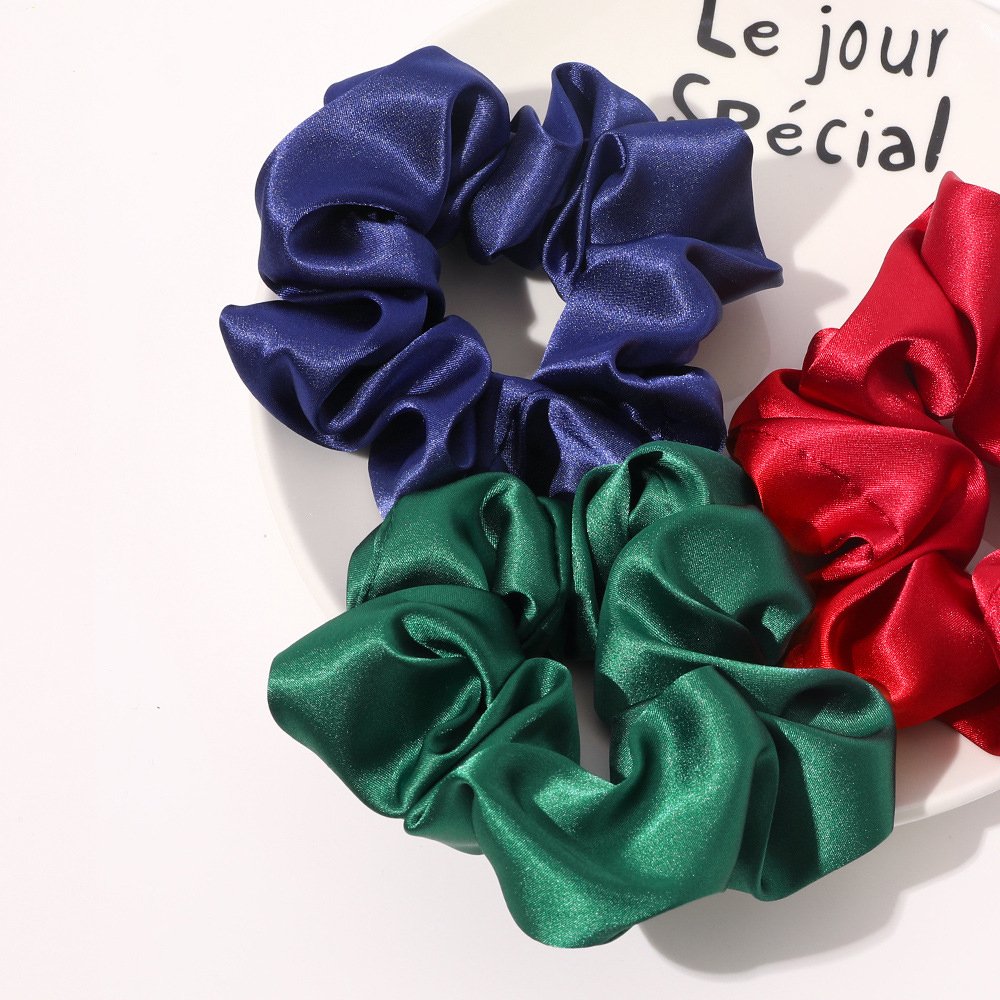 Made In China Scrunchies Manufacturer Silk Hair Ties Fall Hair Accessories