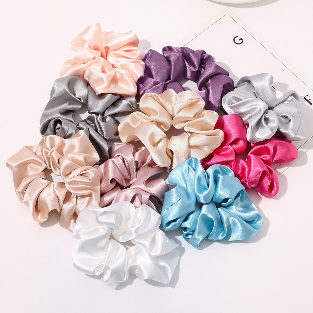 Made In China Scrunchies Manufacturer Silk Hair Ties Fall Hair Accessories