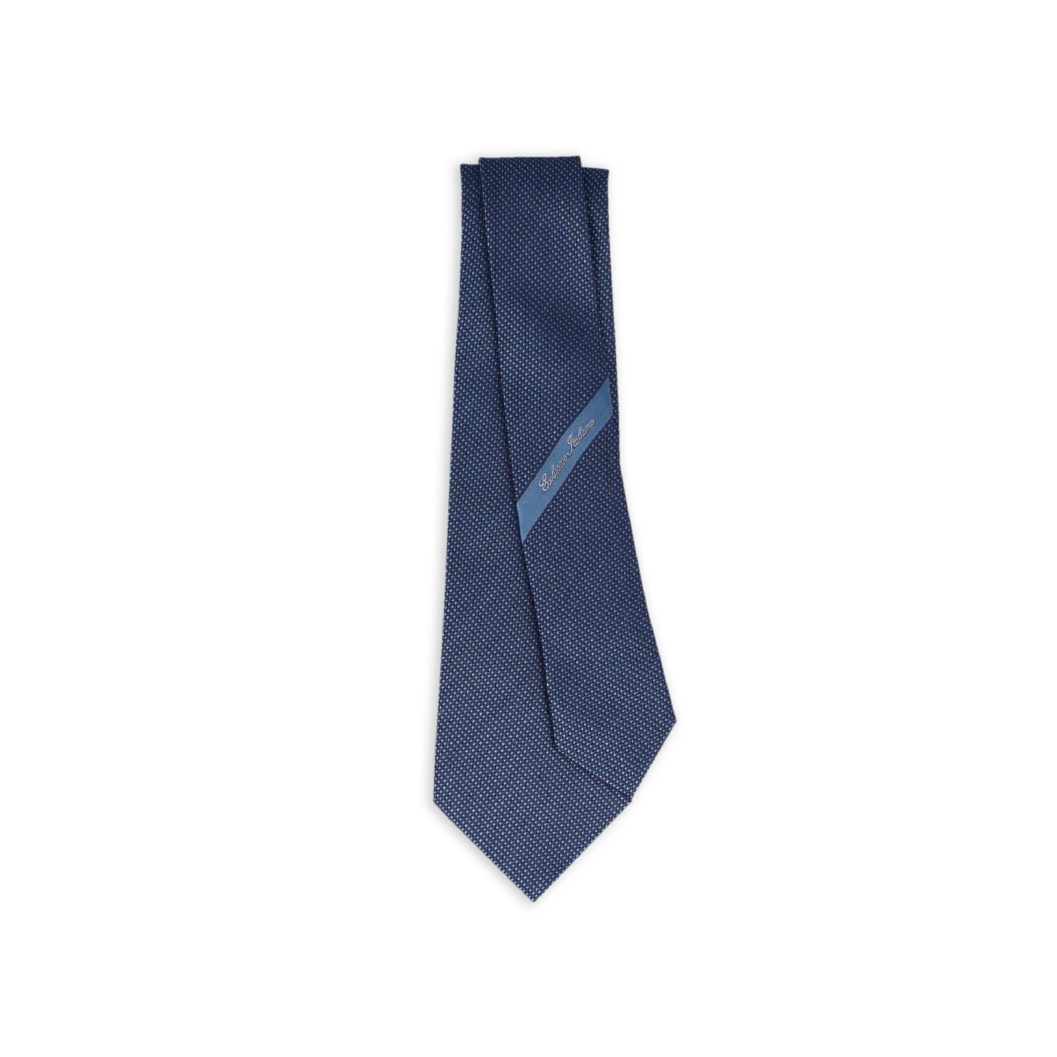 Italian Jacquard Tie Napoli Light Blue Luxury Printed Floral Necktie for Men for Weddings-Made from Silk Polyester