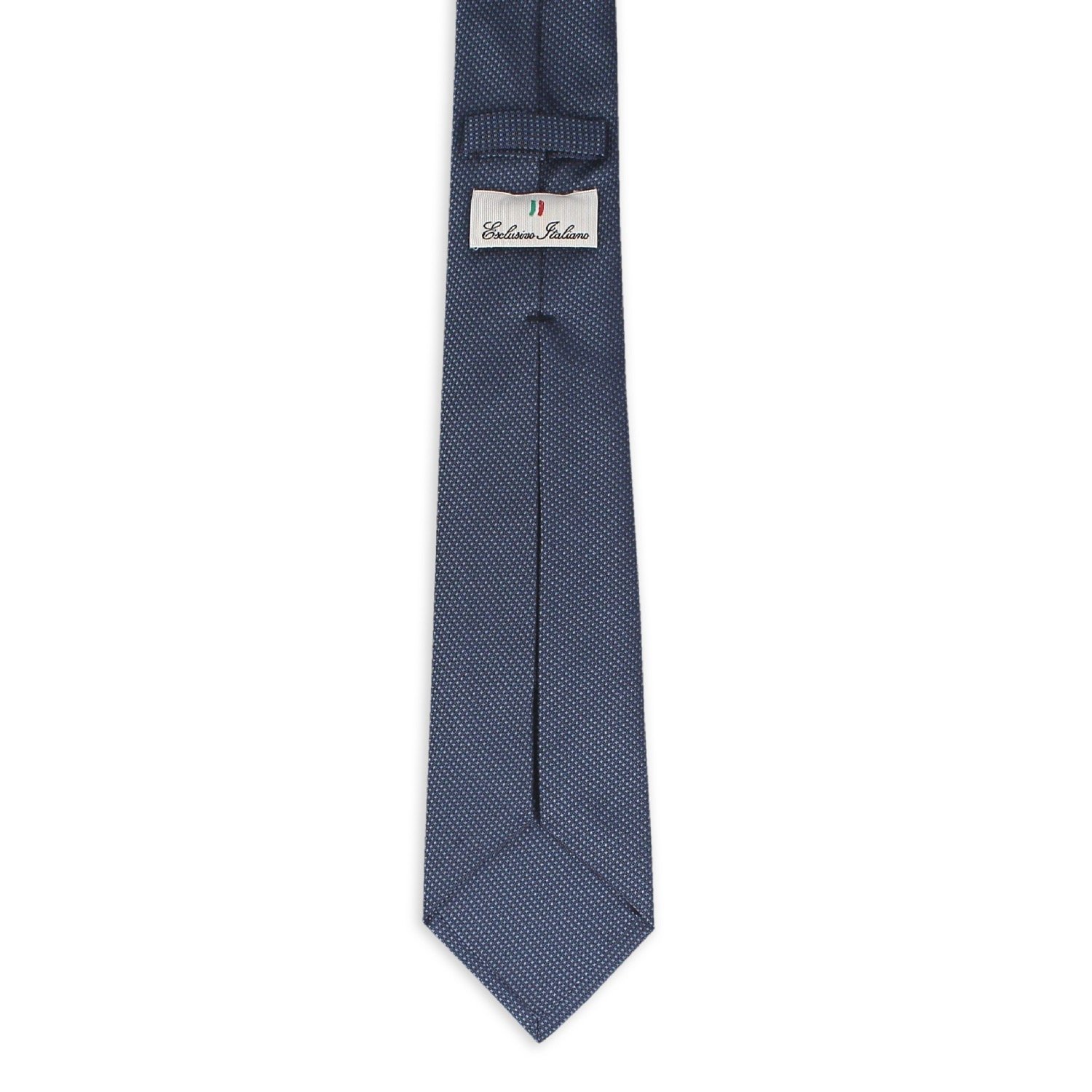 Italian Jacquard Tie Napoli Light Blue Luxury Printed Floral Necktie for Men for Weddings-Made from Silk Polyester