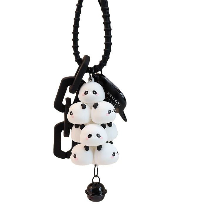 2024 Hot Kawaii Ice Cream Keychain 3d Silicone Cute Bell Backpack Pendant Keychains